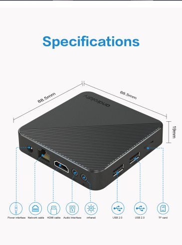Quick TV Box Allwinner H313 8K Android 14